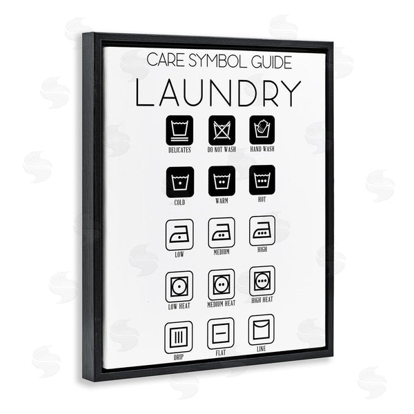 Stupell Industries SD Graphics Studio | Laundry Care Symbol Guide Wall Art
