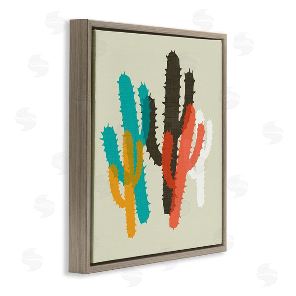 Stupell Industries Sd Graphics Studio | Layered Bold Cacti