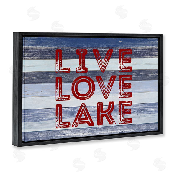 Stupell Industries Sd Graphics Studio | Live Love Lake Striped