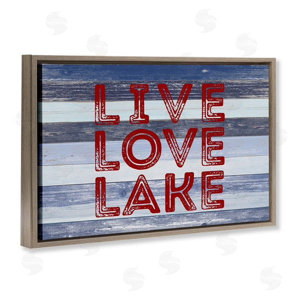Stupell Industries Sd Graphics Studio | Live Love Lake Striped