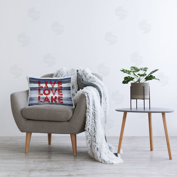 Stupell Industries SD Graphics Studio | Live Love Lake Striped