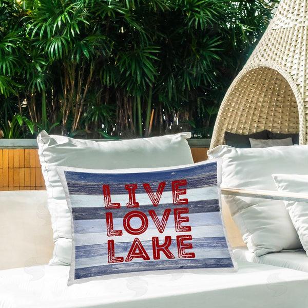 Stupell Industries SD Graphics Studio | Live Love Lake Striped