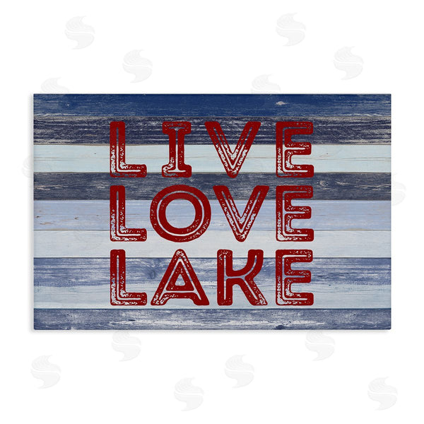 stupell industries Sd Graphics Studio | Live Love Lake Striped