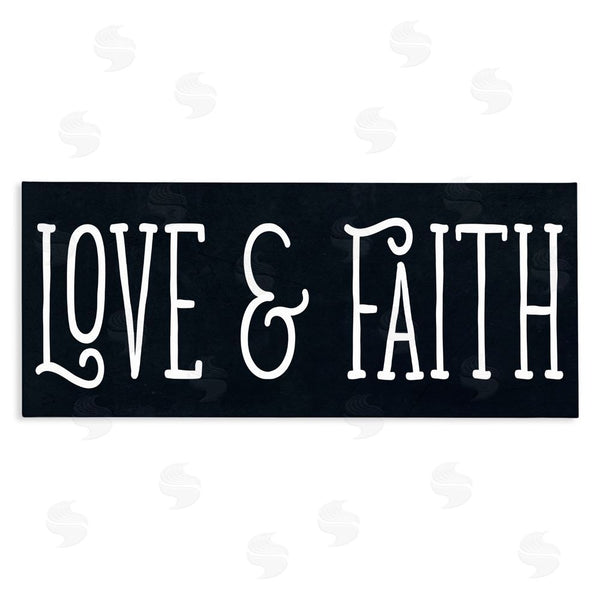 stupell industries SD Graphics Studio | Love & Faith on Black Wall Art