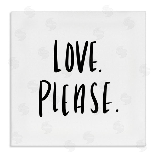 stupell industries SD Graphics Studio | Love Please Sentiments Minimal Black White Typography