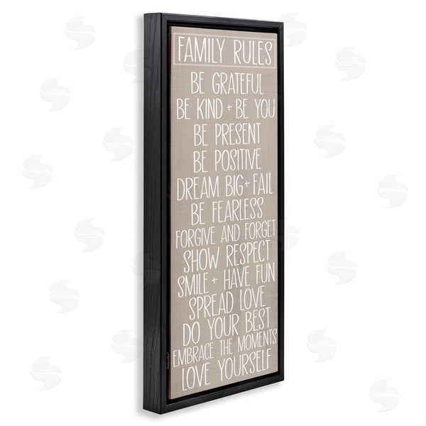 Stupell Industries Sd Graphics Studio | Minimal Family Rules Wall Art