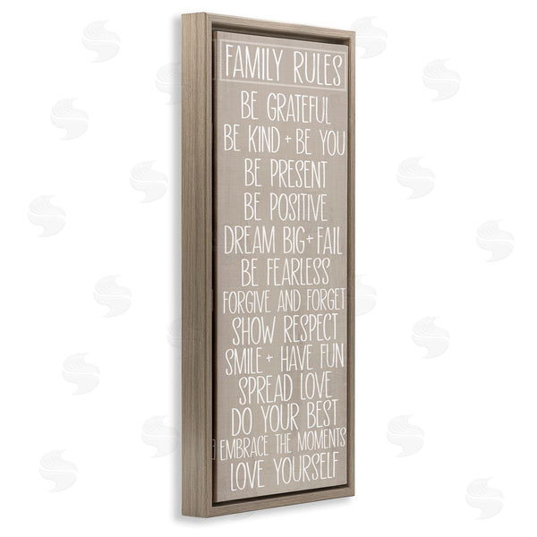 Stupell Industries Sd Graphics Studio | Minimal Family Rules Wall Art