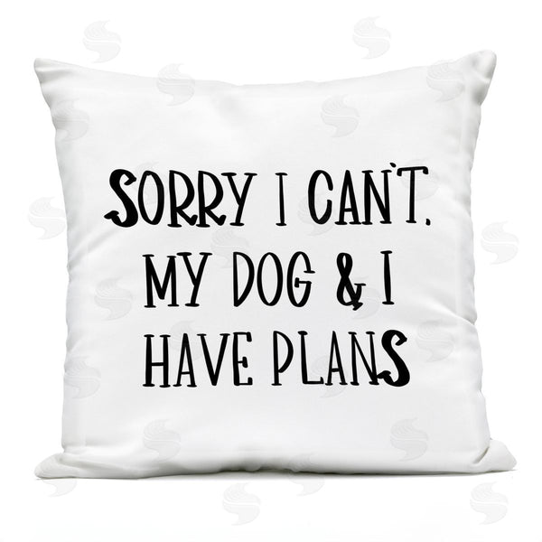 Stupell Industries Sd Graphics Studio | My Dog And I Have Plans Pet Humor Phrase Printed Throw Pillow