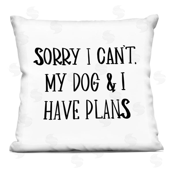 stupell industries Sd Graphics Studio | My Dog And I Have Plans Pet Humor Phrase Printed Throw Pillow