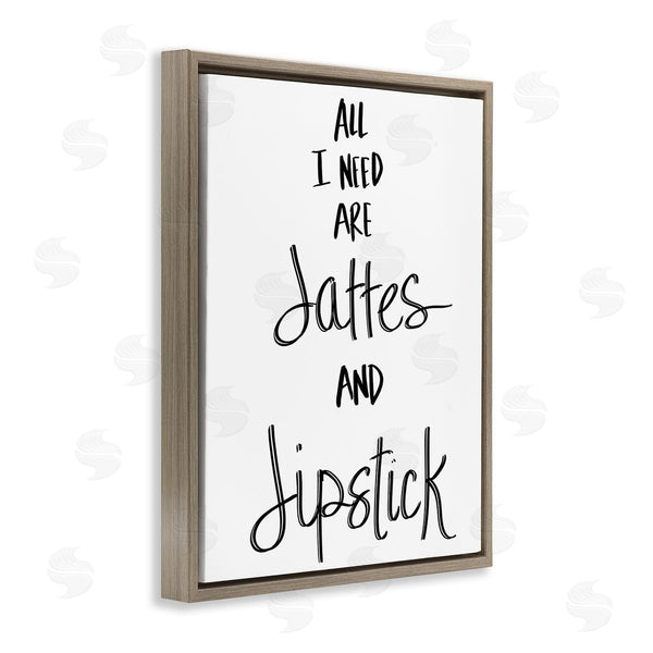 Stupell Industries Sd Graphics Studio | Need Lattes And Lipstick
