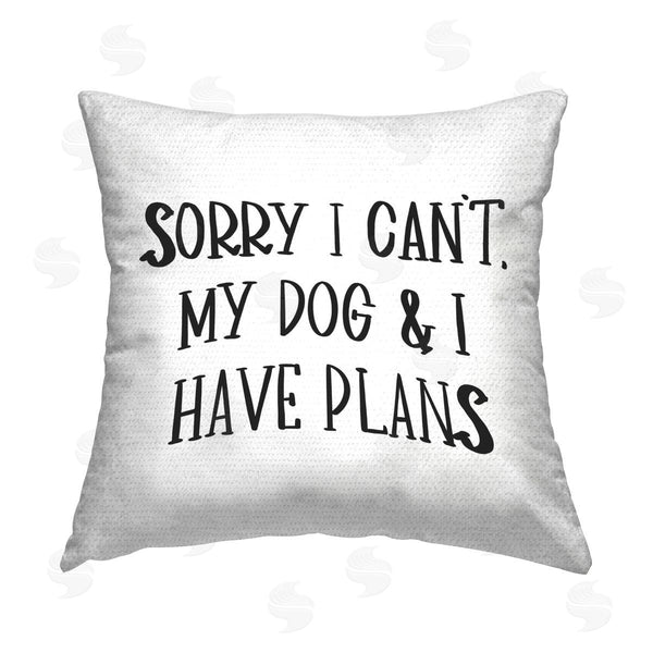 Stupell Industries SD Graphics Studio | Plans With Dog Printed Throw Pillow