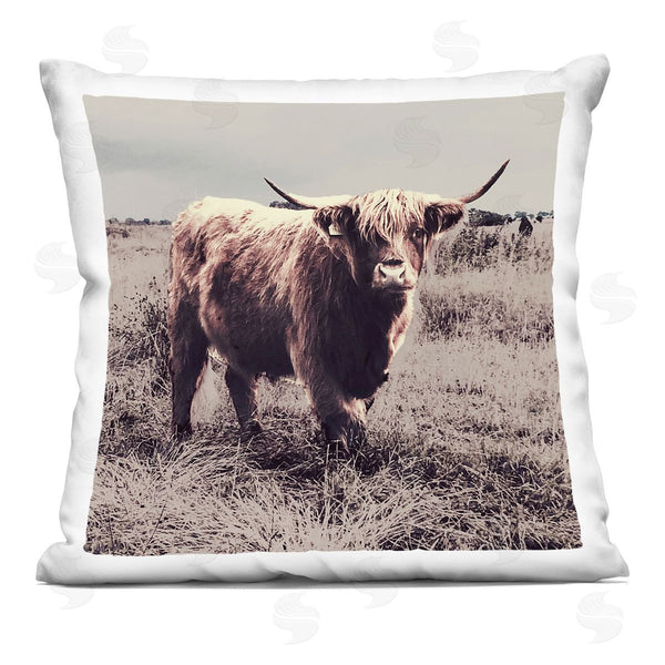 stupell industries SD Graphics Studio | Rusic Farm Cattle Printed Throw Pillow