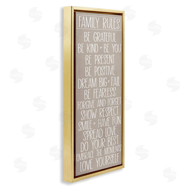 Stupell Industries Sd Graphics Studio | Rustic Family Rules Wall Art