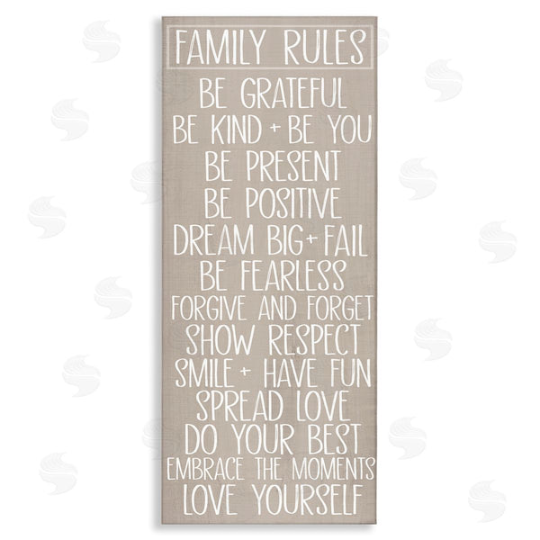 stupell industries Sd Graphics Studio | Rustic Family Rules Wall Art