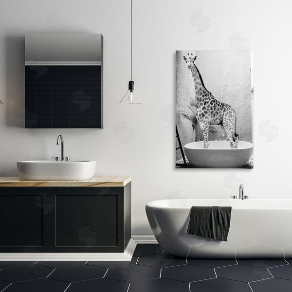 Stupell Industries SD Graphics Studio | Safari Bath Standing Tall Wall Art