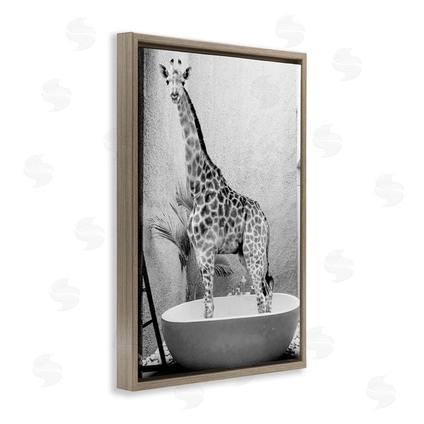 Stupell Industries SD Graphics Studio | Safari Bath Standing Tall Wall Art