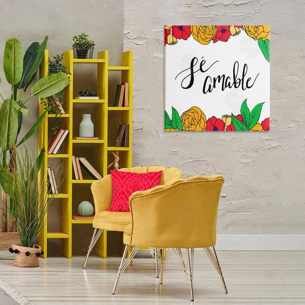 Stupell Industries SD Graphics Studio | Sé Amable Florales Tropicales Wall Art