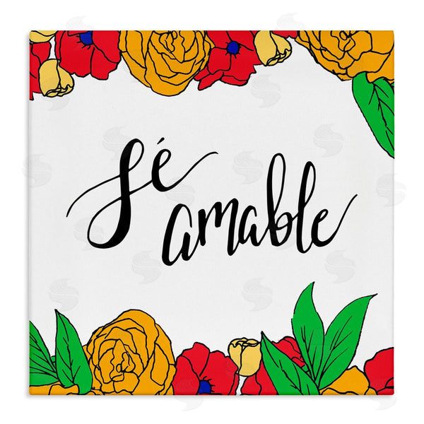 stupell industries SD Graphics Studio | Sé Amable Florales Tropicales Wall Art