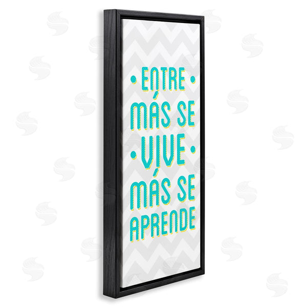 Stupell Industries SD Graphics Studio | Se Vive Se Aprende Wall Art