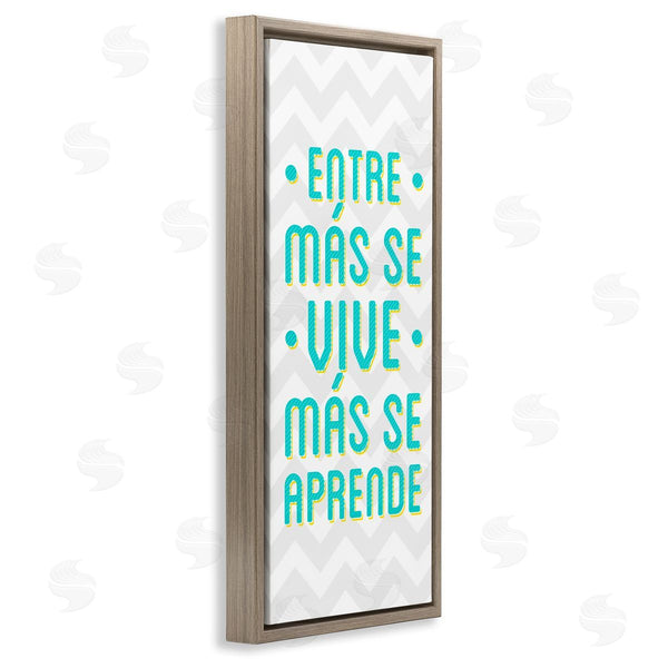 Stupell Industries SD Graphics Studio | Se Vive Se Aprende Wall Art