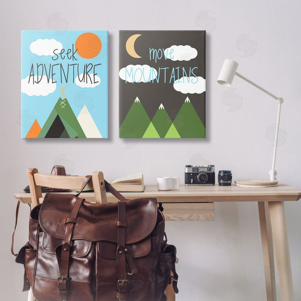 Stupell Industries SD Graphics Studio | Seek Adventure Move Mountains Wall Art