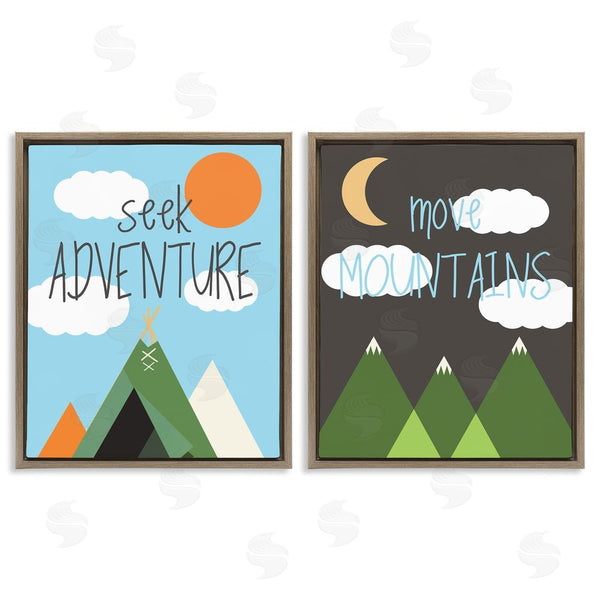 Stupell Industries SD Graphics Studio | Seek Adventure Move Mountains Wall Art
