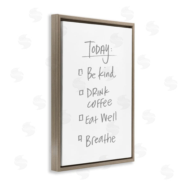 Stupell Industries SD Graphics Studio | Simple Today's Checklist Wall Art