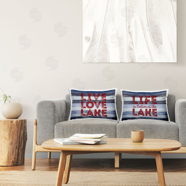 Stupell Industries SD Graphics Studio | Striped Lake Phrases