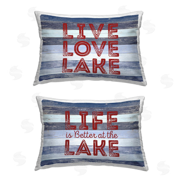 Stupell Industries SD Graphics Studio | Striped Lake Phrases