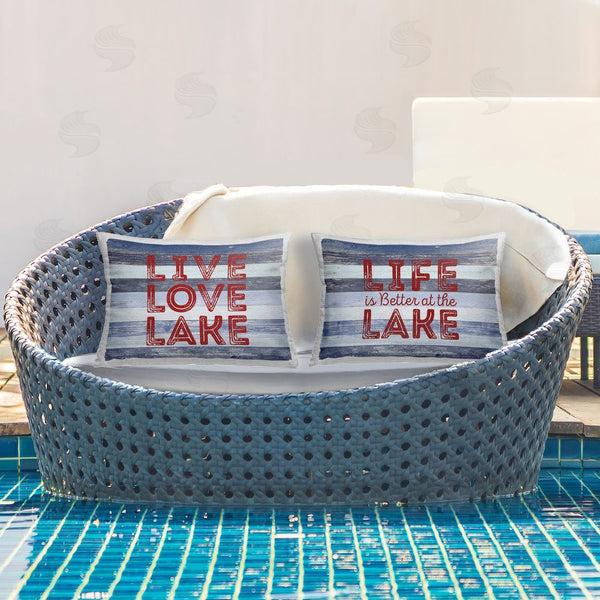 Stupell Industries SD Graphics Studio | Striped Lake Phrases