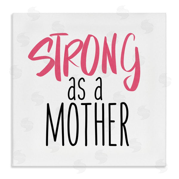 stupell industries SD Graphics Studio | Strong As A Mother Sentiment Minimal Pink Pop Wall Art