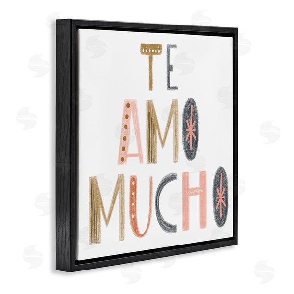 Stupell Industries SD Graphics Studio | Te Amo Mucho Creativo Wall Art