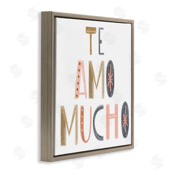 Stupell Industries SD Graphics Studio | Te Amo Mucho Creativo Wall Art