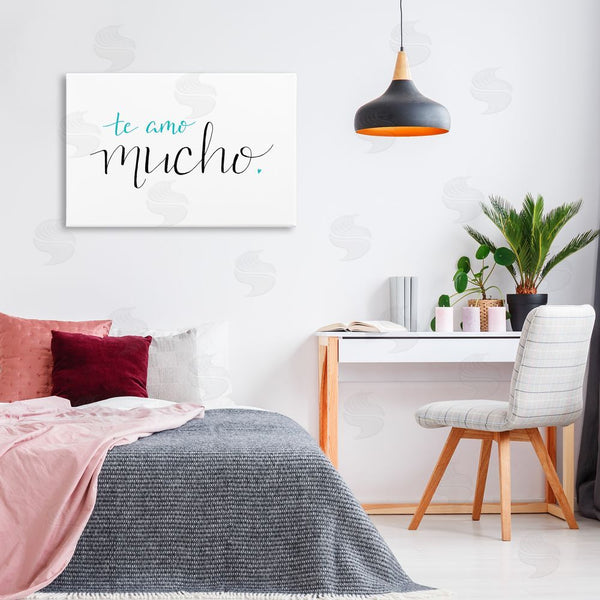 Stupell Industries SD Graphics Studio | Te Amo Mucho Turquesa Wall Art