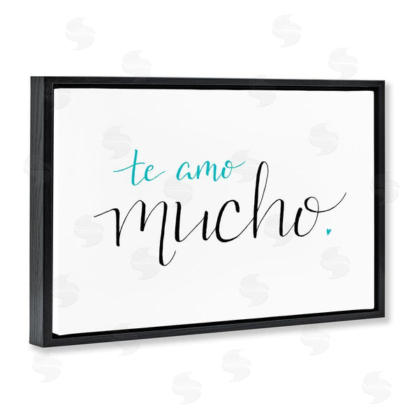 Stupell Industries SD Graphics Studio | Te Amo Mucho Turquesa Wall Art