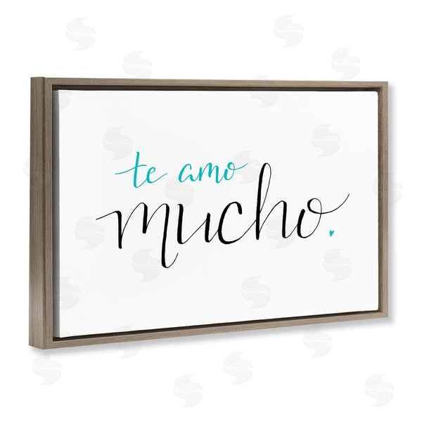 Stupell Industries SD Graphics Studio | Te Amo Mucho Turquesa Wall Art
