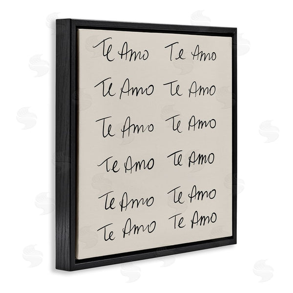 Stupell Industries SD Graphics Studio | Te Amo Repetitivo Wall Art