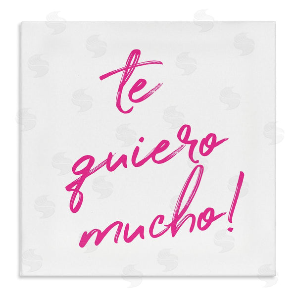 Stupell Industries SD Graphics Studio | Te Quiero Mucho Rosa Wall Art