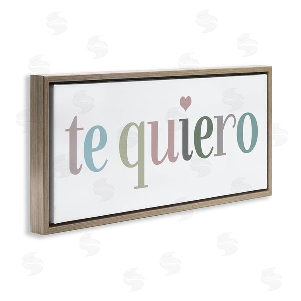 Stupell Industries SD Graphics Studio | Te Quiero Romantic Spanish Wall Art