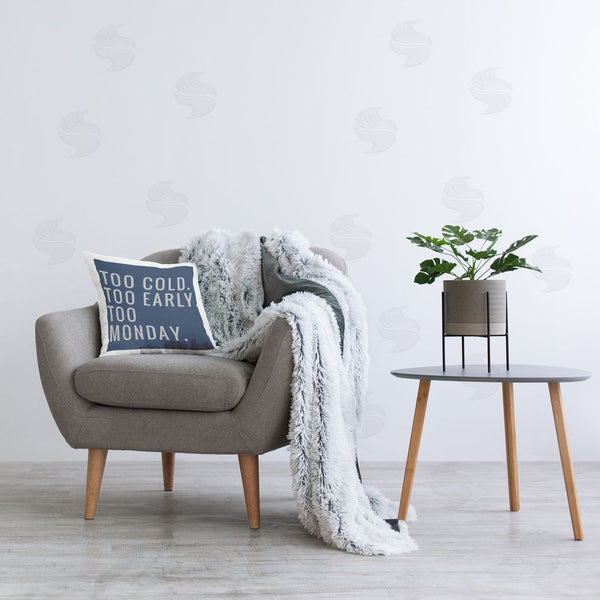 Stupell Industries SD Graphics Studio | Too Monday Phrase Printed Throw Pillow