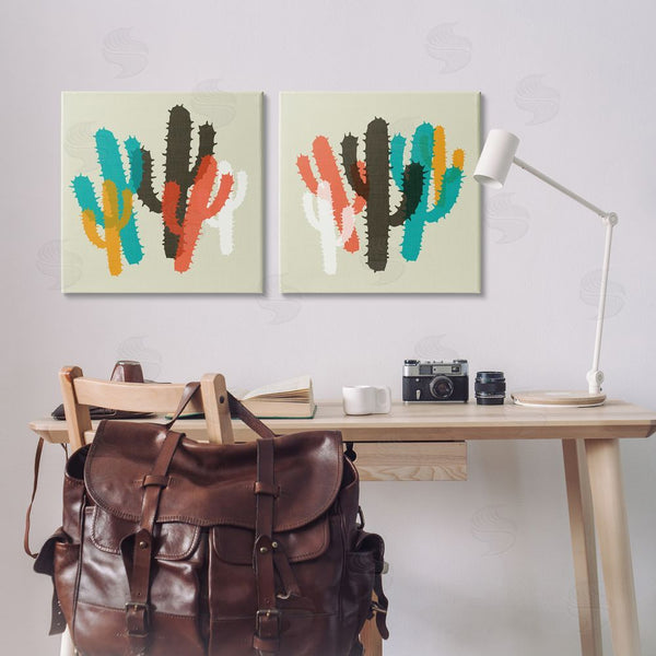 Stupell Industries SD Graphics Studio | Vibrant Overlapping Cactus Wall Art