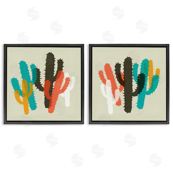 Stupell Industries SD Graphics Studio | Vibrant Overlapping Cactus Wall Art