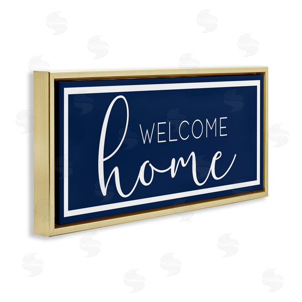 Stupell Industries Sd Graphics Studio | Welcome On Blue Wall Art