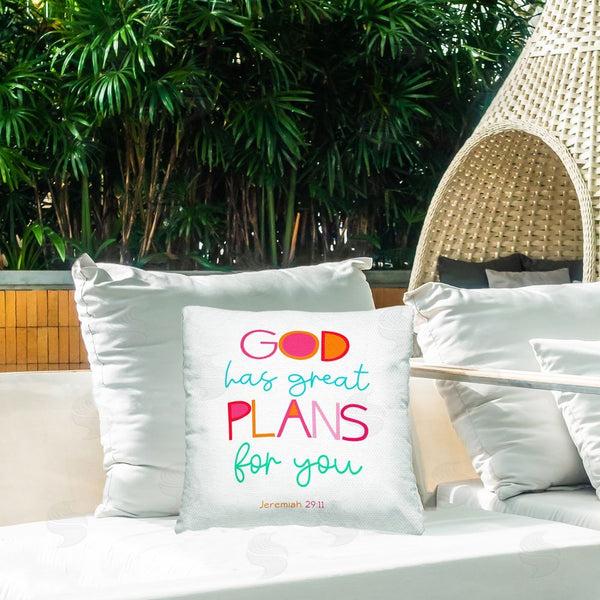 Stupell Industries SD Graphics Studio | Whimsical God's Plans For You Throw Pillow