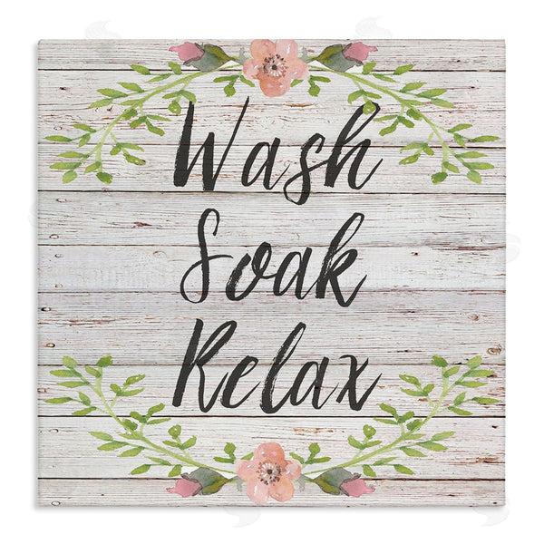 stupell industries Sean Parnell | Floral Wash Soak Relax