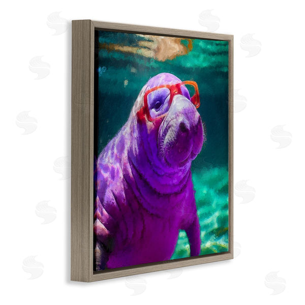 Stupell Industries Sean Parnell | Manatee With Glasses