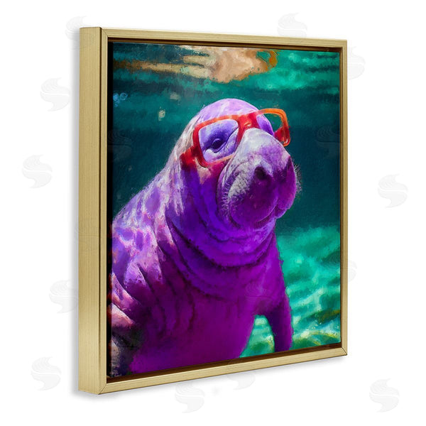 Stupell Industries Sean Parnell | Manatee With Glasses