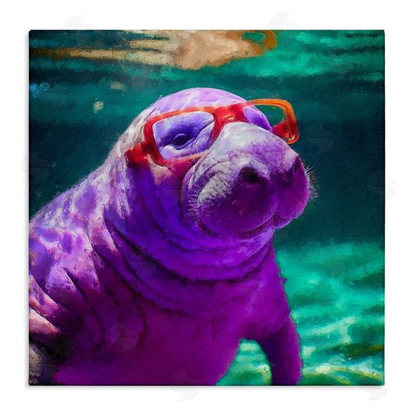 stupell industries Sean Parnell | Manatee with Glasses