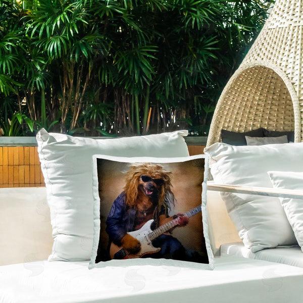 Stupell Industries Sean Parnell | Musician Canine Clark Printed Throw Pillow