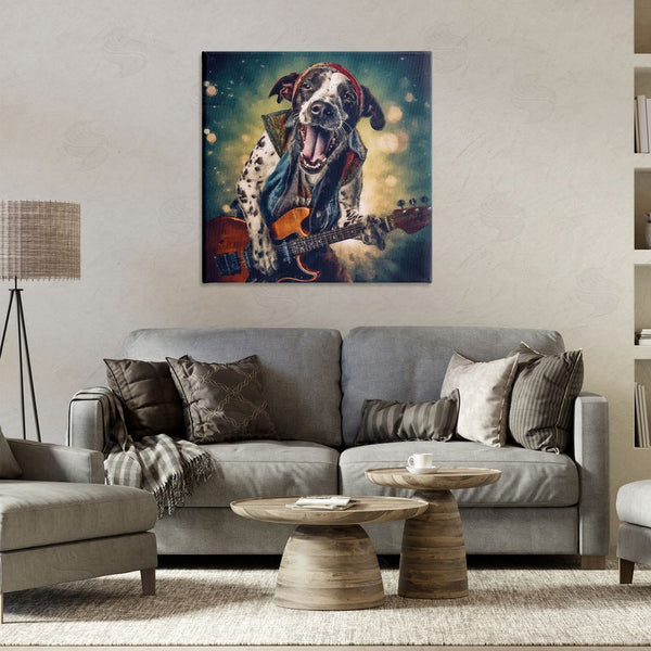 Stupell Industries Sean Parnell | Musician Dog Singing Wall Art